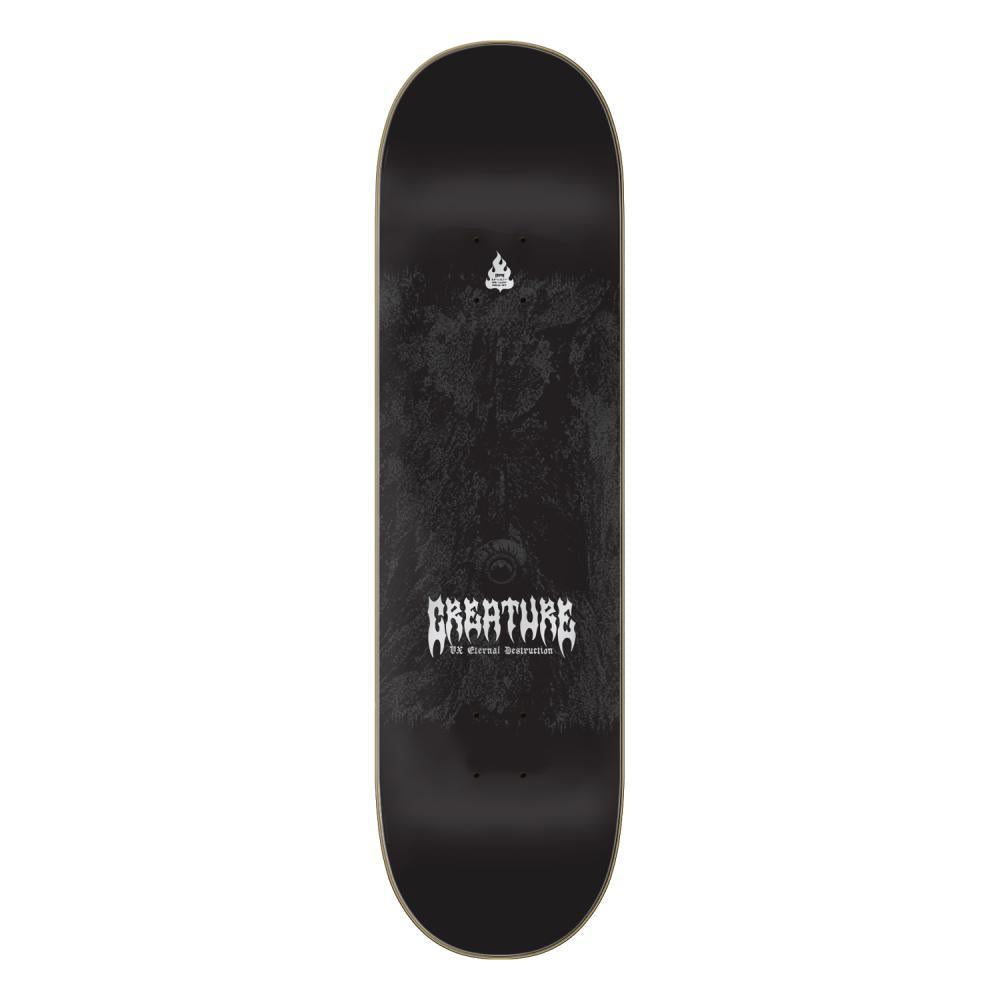 Creature VX Raffin Mortem Skateboard Deck Black Silver 8.6"