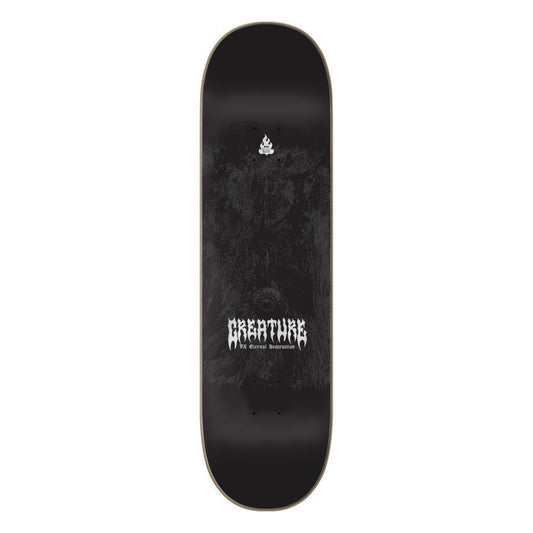Creature VX Raffin Mortem Skateboard Deck Black Silver 8.6"