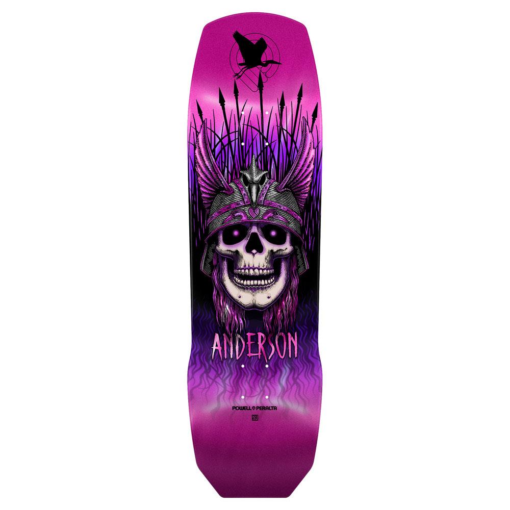 Powell Peralta Skateboards Deck Andy Anderson Heron Skull Pink Foil 9.13"