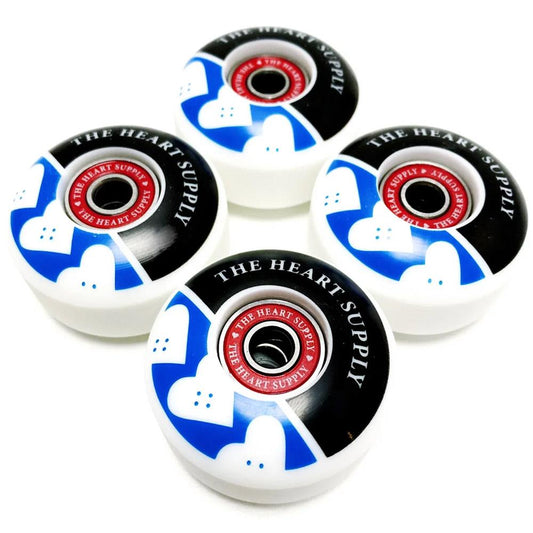 Heart Supply Even Skateboard Wheels & Bearings Combo Navy 54mm