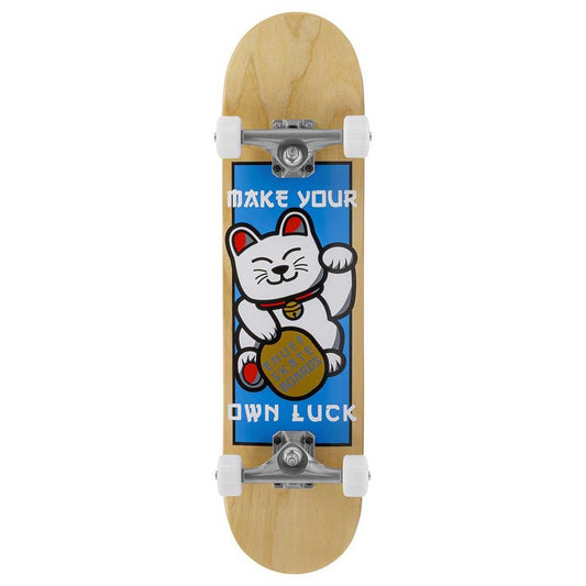 Enuff Lucky Cat Complete Skateboard 92A Medium Wheels Mini Natural 7.25"