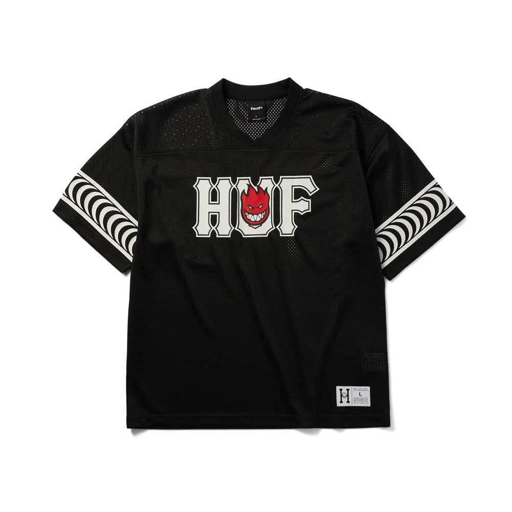 HUF X Spitfire End Zone Football Jersey Black