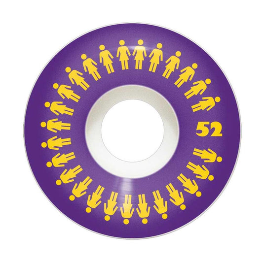 Girl Skateboards Repeater Conical Skateboard Wheels Purple 52mm 99A