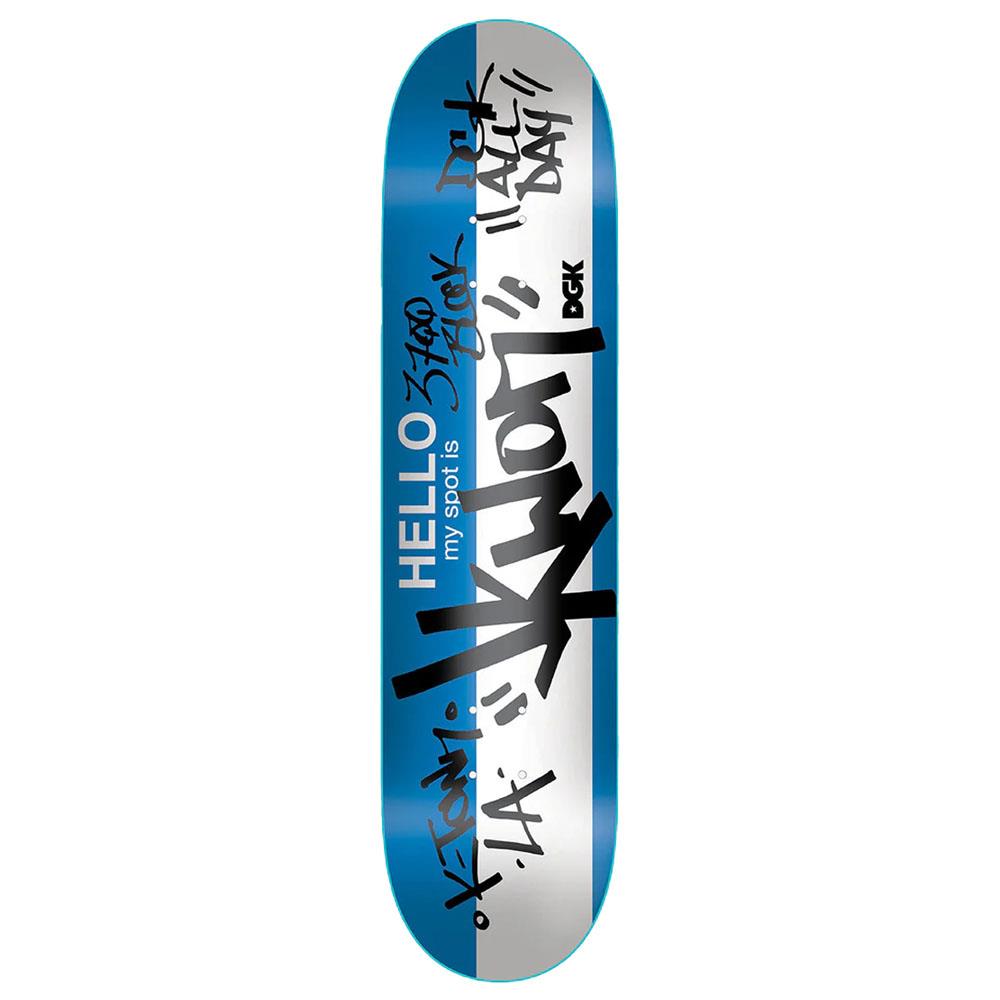 DGK 'My Spot Is Jkwon' Skateboard Deck Blue 8.25"