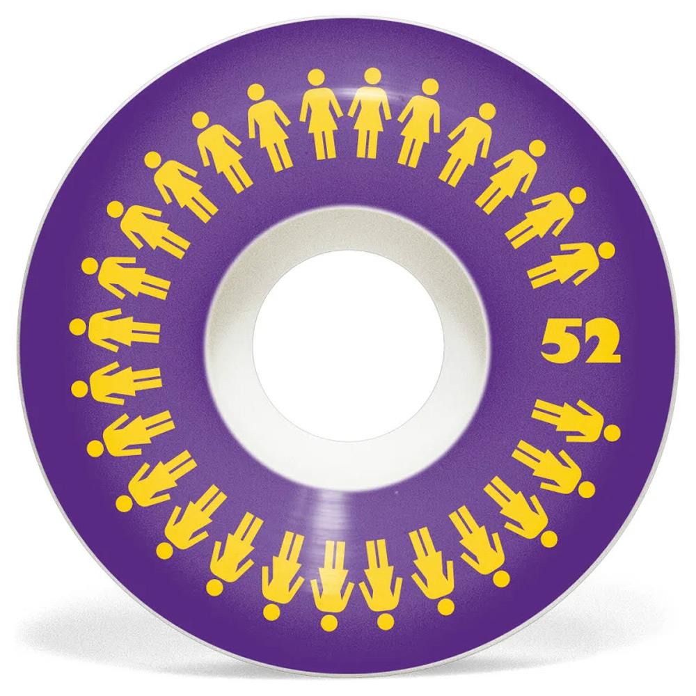 Girl Skateboards Repeater Conical Skateboard Wheels Purple 52mm 99A
