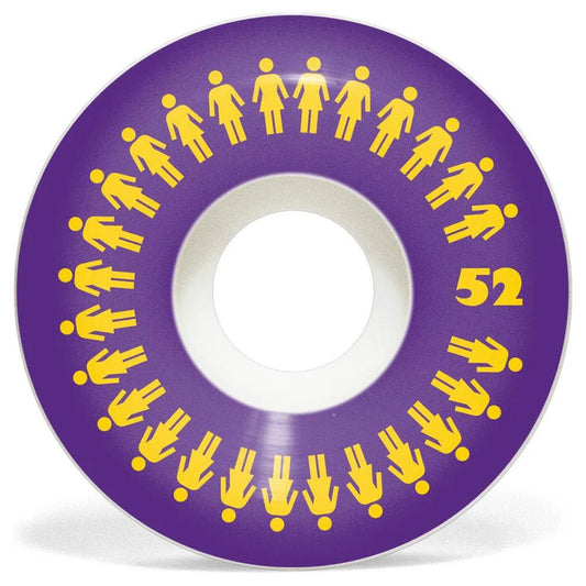 Girl Skateboards Repeater Conical Skateboard Wheels Purple 52mm 99A