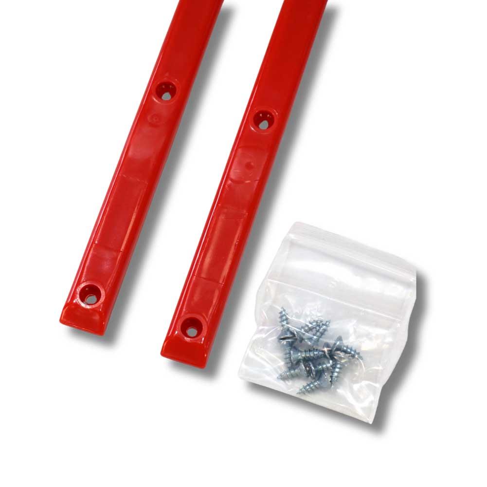 G-Tool Skateboard Rails 2 Pack Low Profile Red
