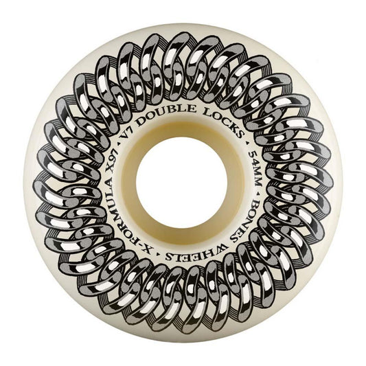 BONES Wheels X-Formula Double Lock V7 Skateboard Wheels 54mm 97A