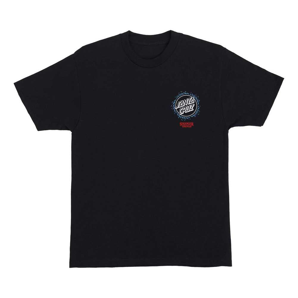 Santa Cruz X Stranger Things Hell Fire T-Shirt Black