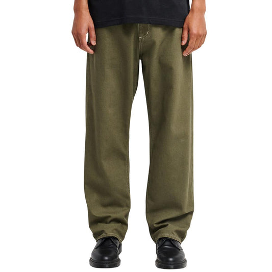 RVCA Dayshift 5 Chino Skate Trousers Pant Fatigue Green