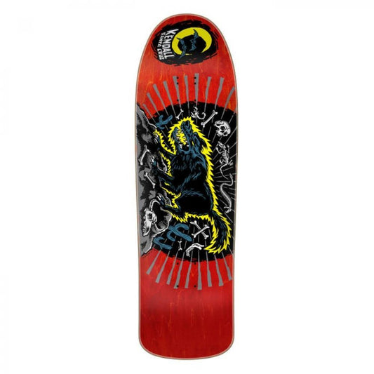 Santa Cruz Reissue Skateboard Deck Kendall Wolf Red/Black 9.28"