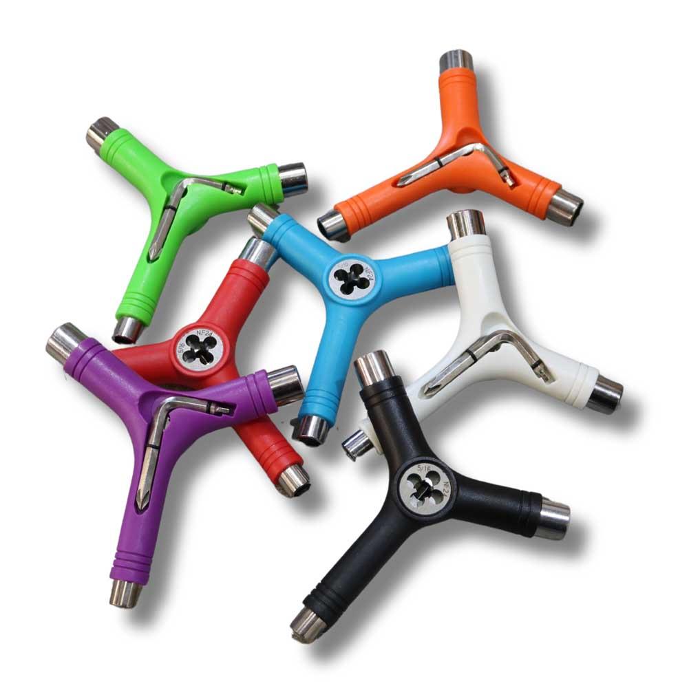 G-Tool Y Skateboard Tool with Axle Rethreader Green