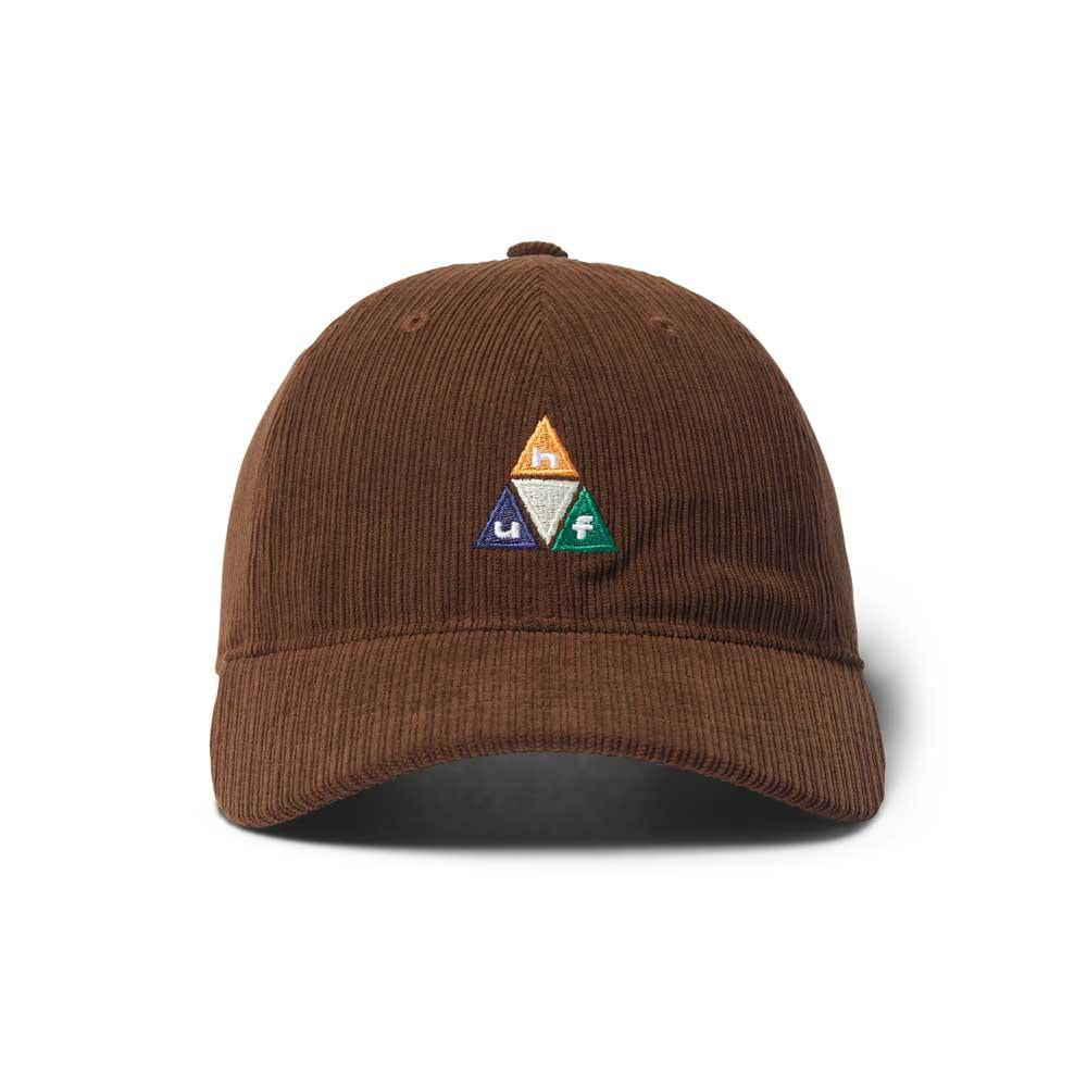 Huf Prism TT Cord 6 Panel CV Hat Dark Brown