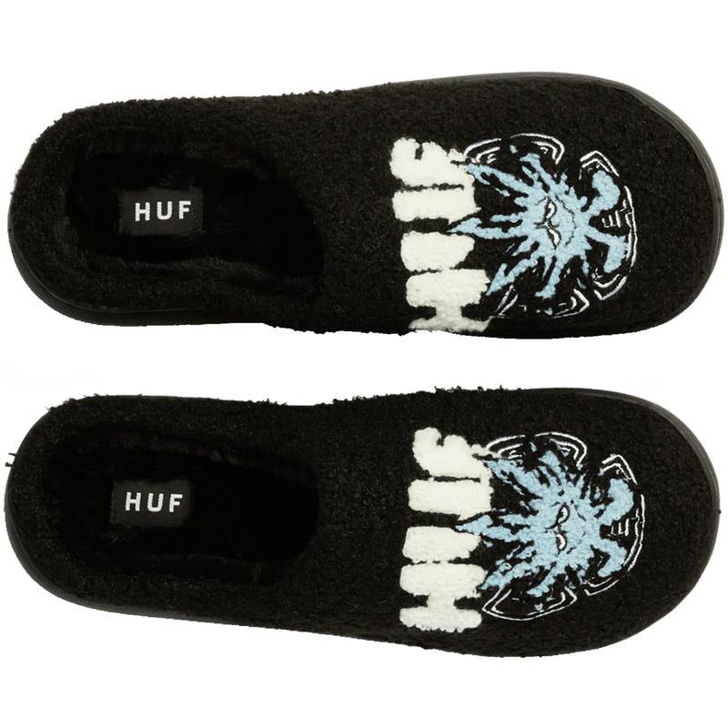 Huf Snow Angel Fuzzy Slippers Black