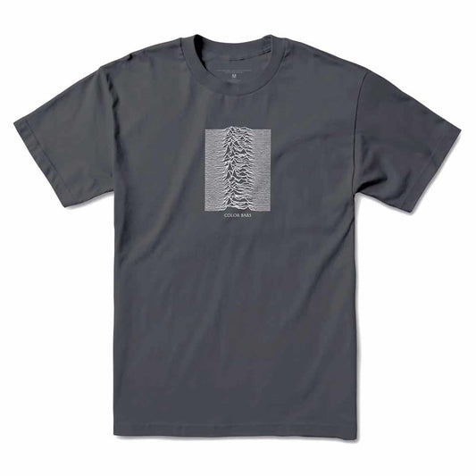 Color Bars X Joy Division Unkown Pleasures T-Shirt Graphite Premium Dye
