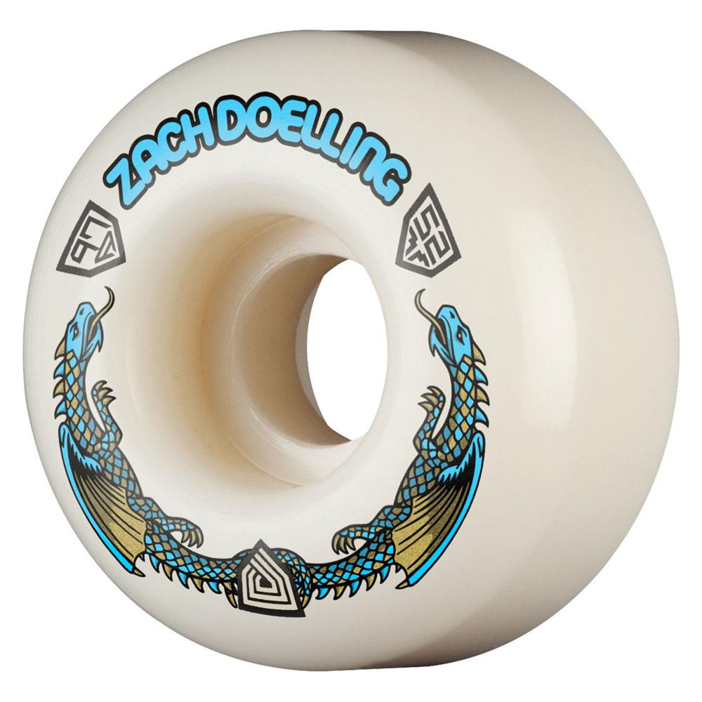 Powell Dragon Formula Skateboard Wheels Zach Doelling  A1 52mm x 31mm 97A Blue