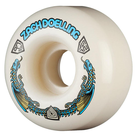 Powell Dragon Formula Skateboard Wheels Zach Doelling  A1 52mm x 31mm 97A Blue