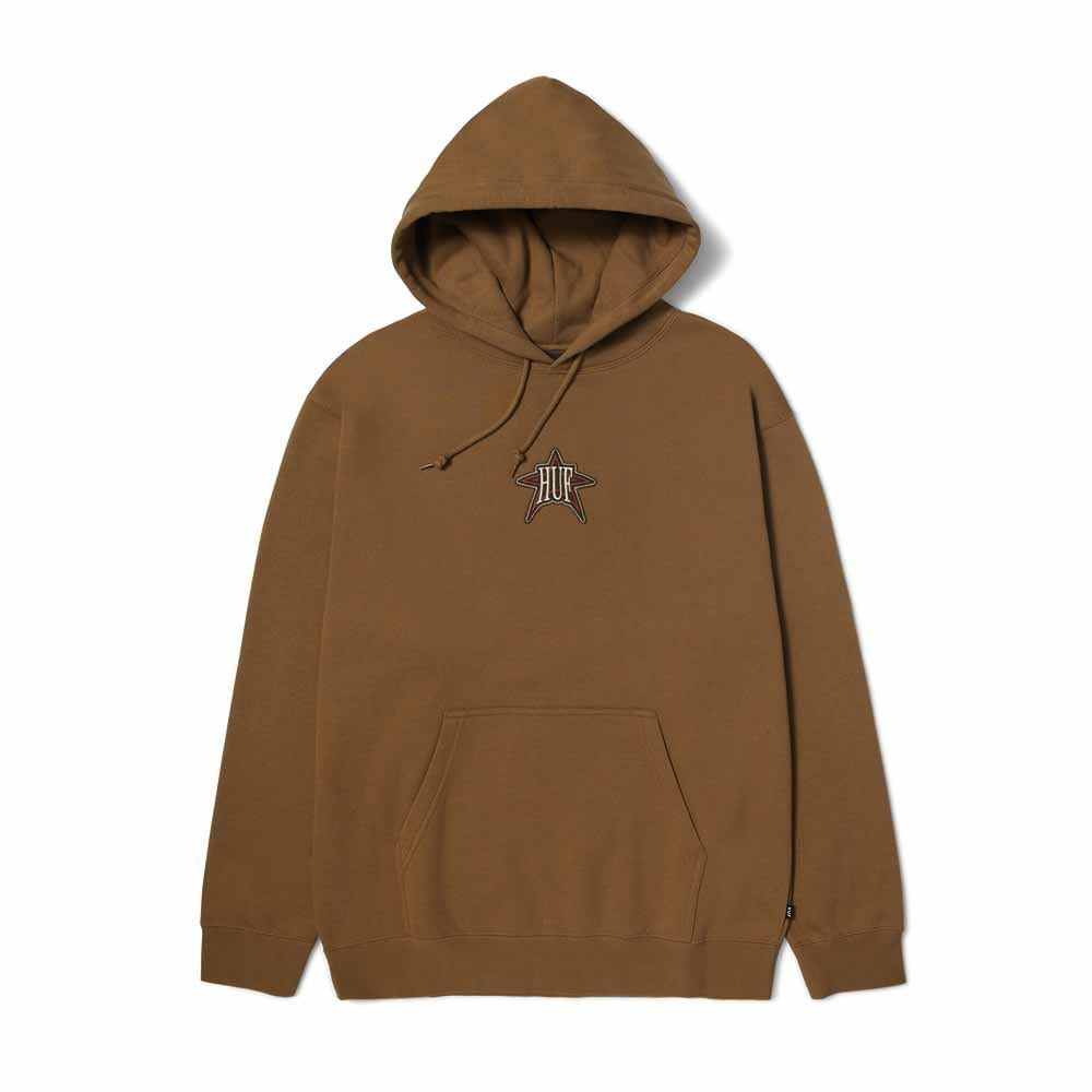 Huf Intergalactic Pullover Hooded Sweatshirt Mud