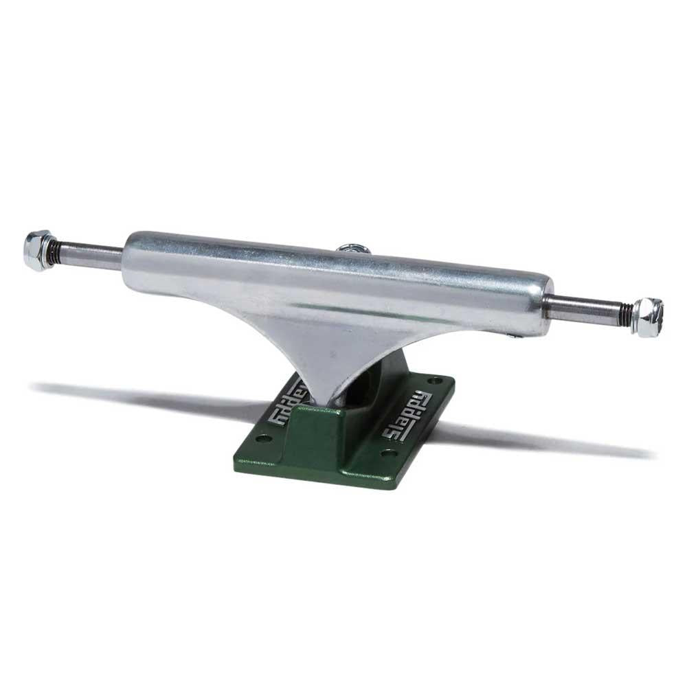 Slappy ST1 Hollow Lights Skateboard Trucks Polished Gunmetal Green 8.5"