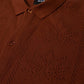 Huf Plantlife Perforated Short Sleeve Knit Top Sierra Brown