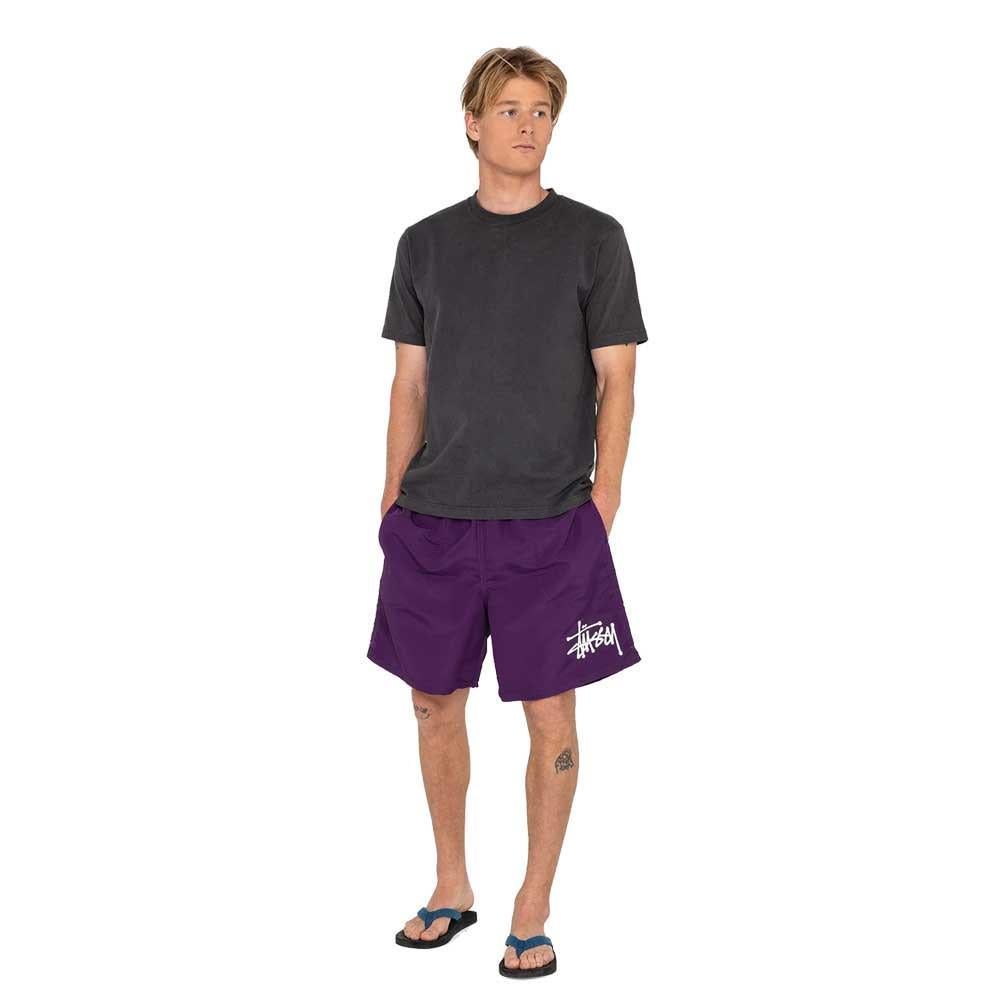 Stussy Big Logo Basic Water Shorts Plum