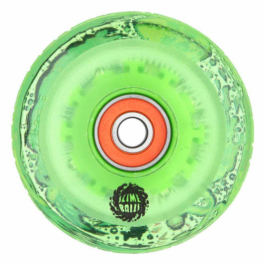 Slime Balls Skateboard Wheels Angler Light Ups OG Slime 78a Neon Green 66mm