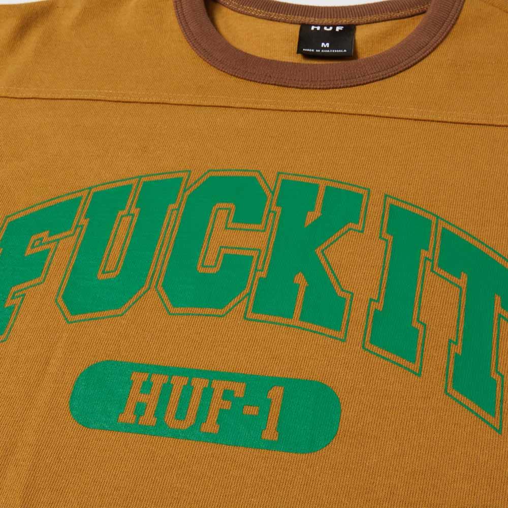 Huf F*ck It Football Shirt Caramel