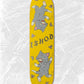 Real Ishod Kitten Scratch Twin Tail Skateboard Deck Yellow 8.0"