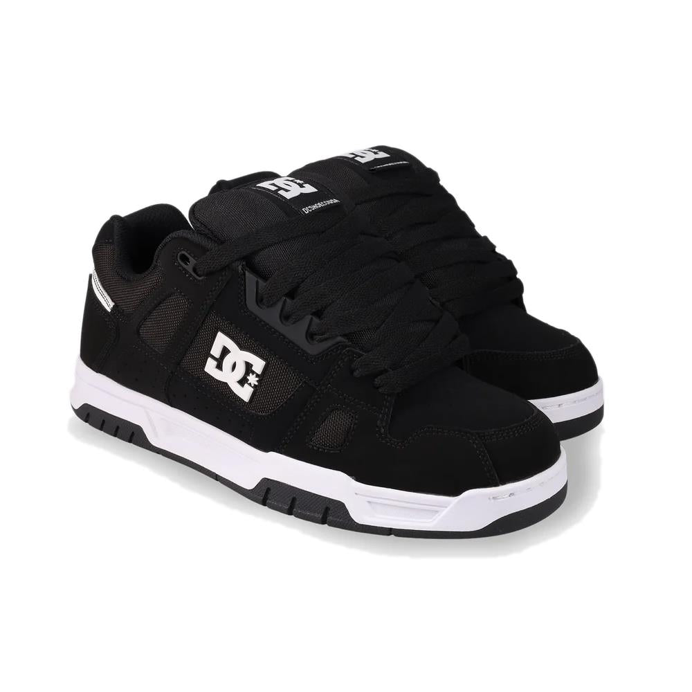 DC Shoe Co Stag Skate Shoes Black Black White
