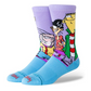 Stance X Cartoon Network Ed Edd Eddy Crew Socks Purple Large Uk7-11