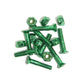 G-Tool 8 Pack of 1" Allen Skateboard Bolts Green