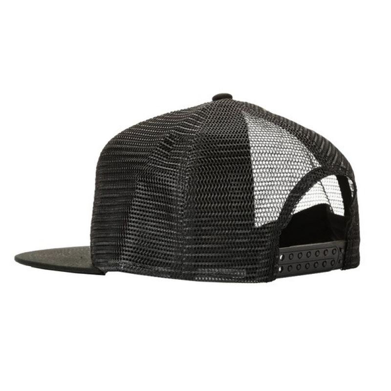 Thrasher Mesh Trucker Cap Flame Logo Embroidered Black