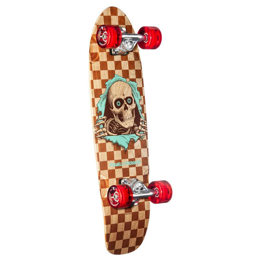 Powell 'Natural Checker Ripper' Sidewalk Surfer Cruiser Factory Complete 8.37"