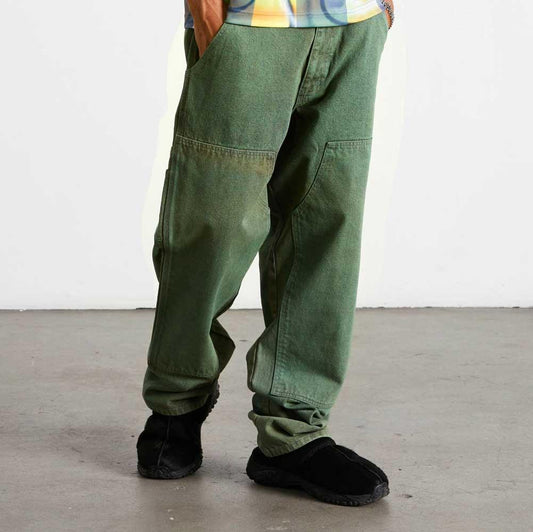 Huf Kinda Loose Double Knees Pants Mist Green