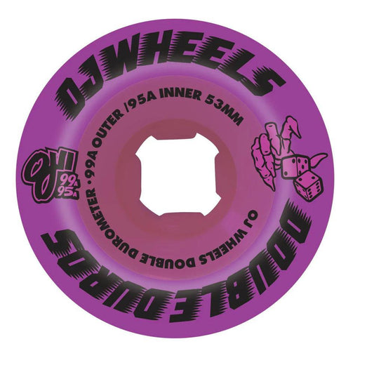 OJ Double Duro Skateboard wheels Double Duro 99a/95a Purple 53mm