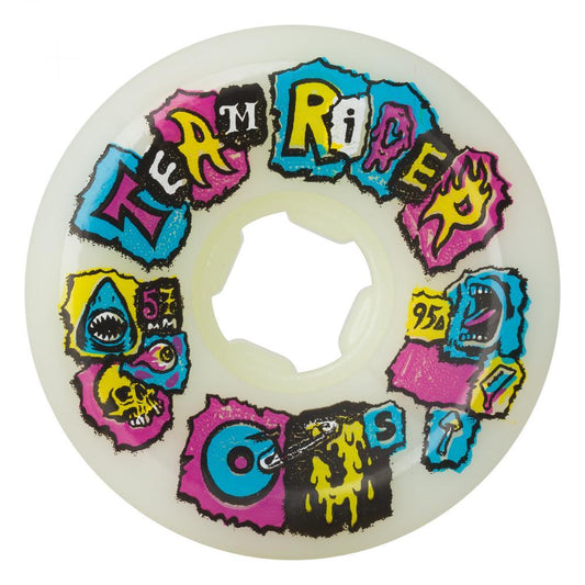 OJ Wheels Team Rider Multi Skateboard Wheels 95a White 57mm