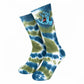 Santa Cruz Socks Screaming Hand Teal Tie Dye