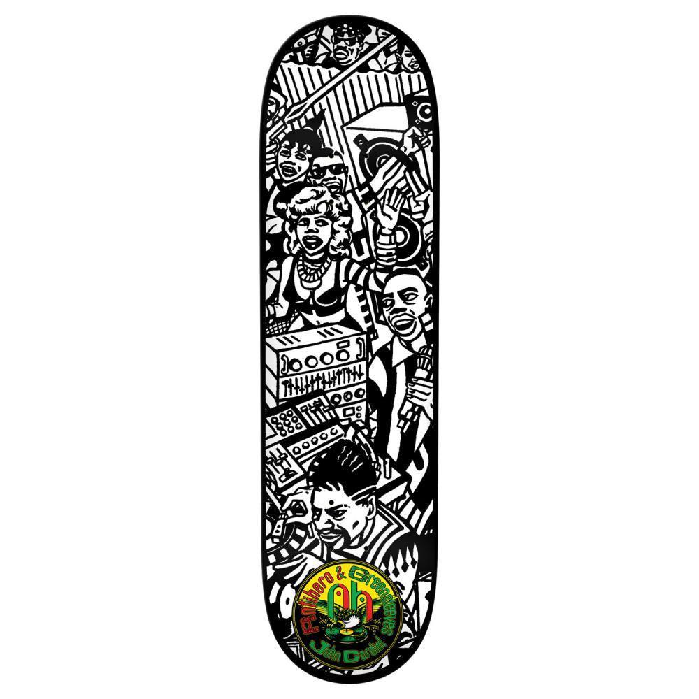 Anti Hero Pro Skateboard Deck Cardiel Greensleeves Black/White 8.62"