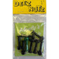 Deez Nuts Moulys Mustachio Nuts 1" Allen Bolts 7x Black 1x Green