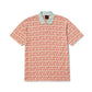 Huf Microdose Knit Short Sleeve Polo Shirt Red Blue