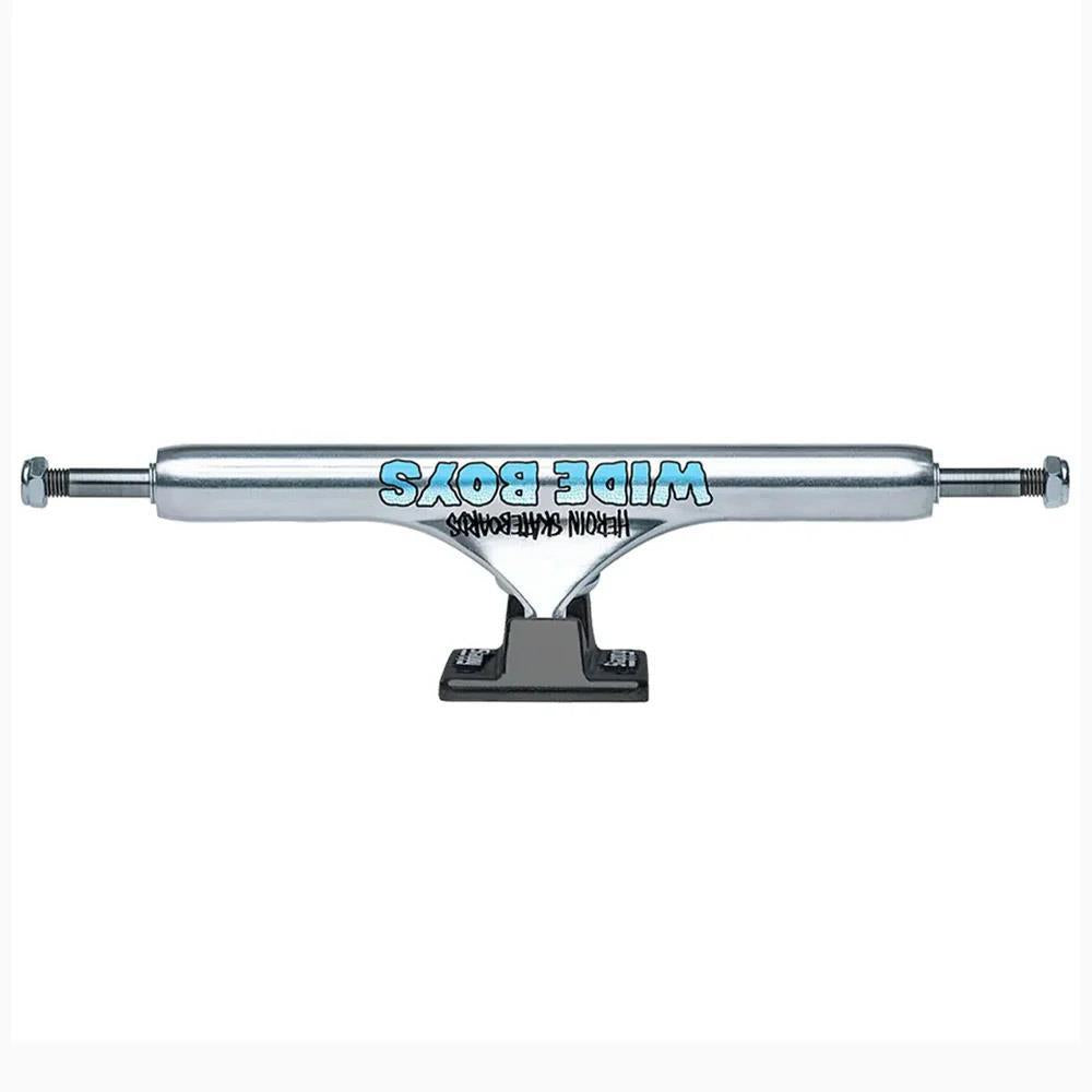 Slappy ST1 Hollow Wide Boy Skateboard Trucks Polished Black 10.5"