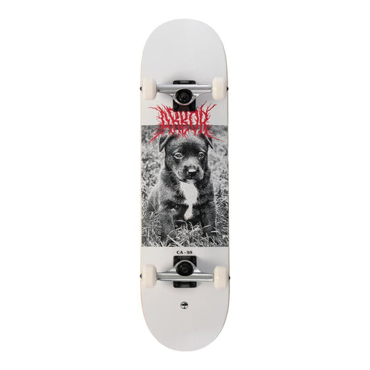 Arbor Street Factory Complete Skateboard Revert Puppy White 8.25"