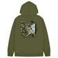 Arbor Skateboards Fibonacci Hooded Sweatshirt Army Green