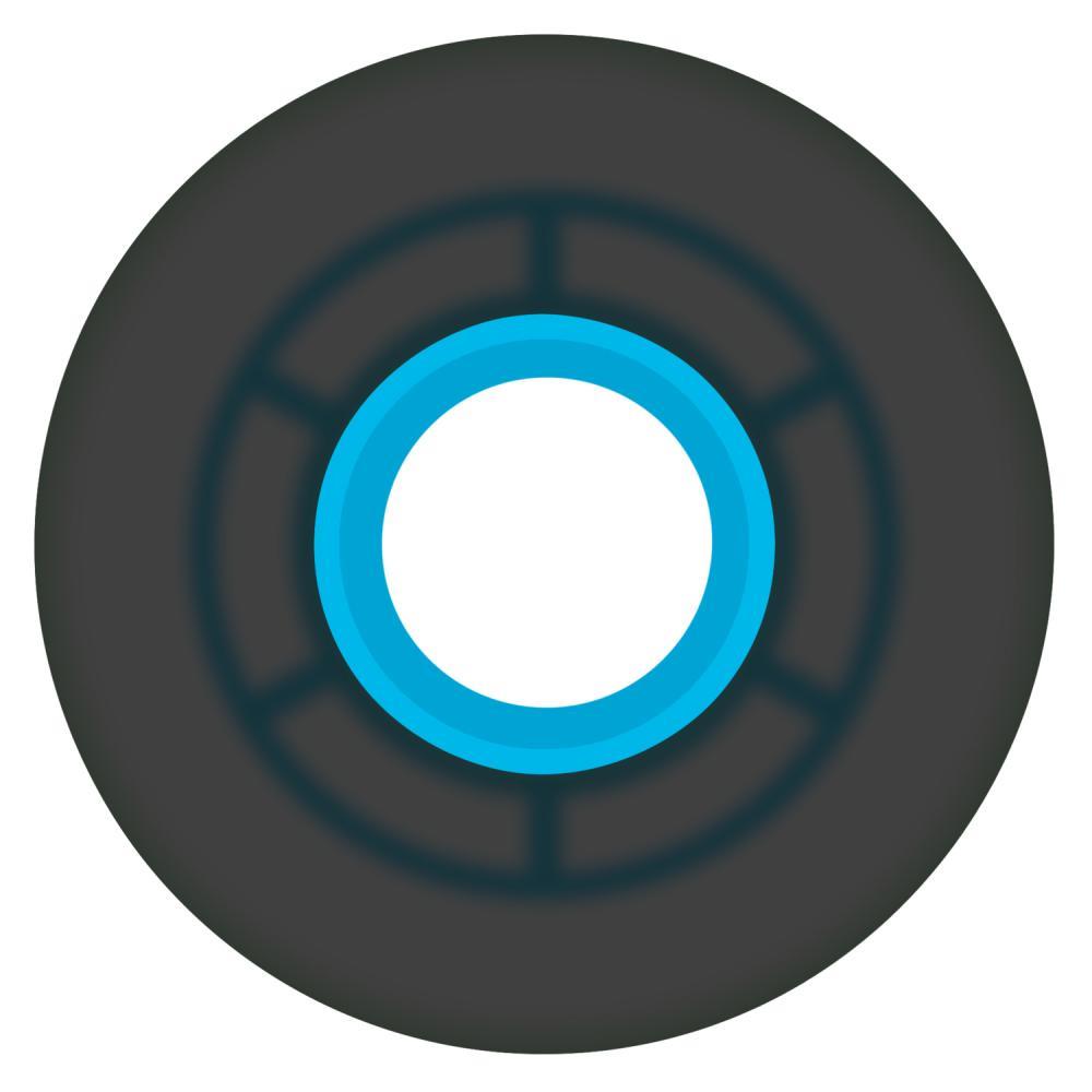 Ricta Skateboard Wheels Clouds Transparent Soft 78a Black/Blue 57mm