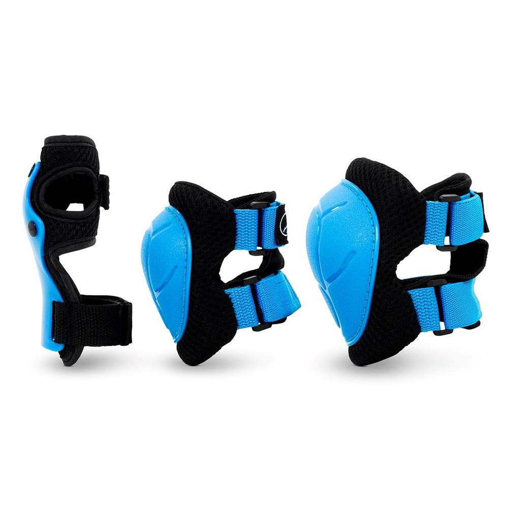 SFR Essentials Youth Triple Pad Set Elbow Knee Wrist  Blue