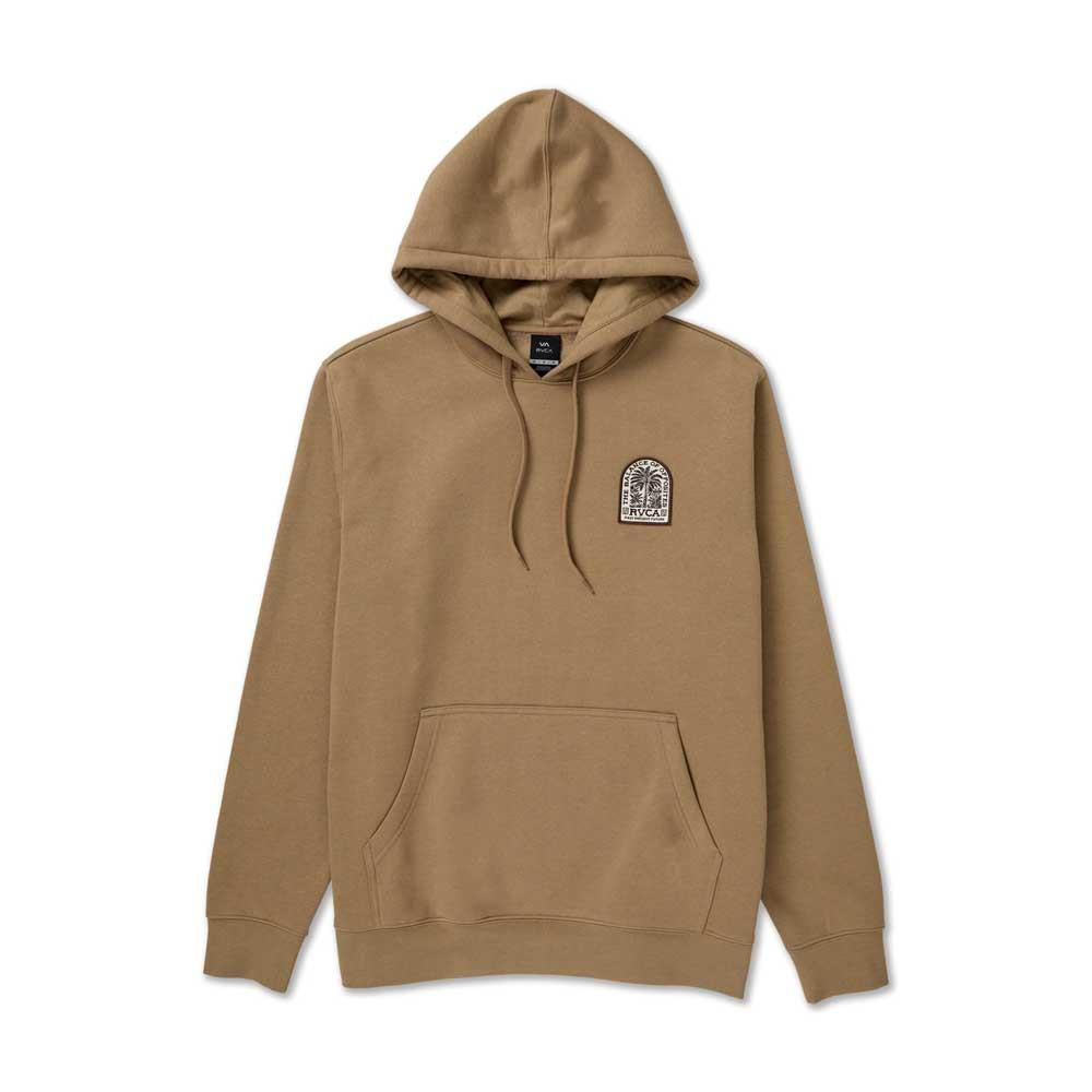 RVCA Palm Grove Hooded Sweatshirt Basic Fleece Coyote