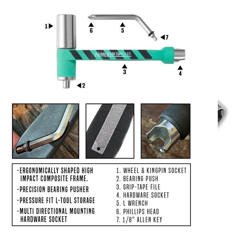 Prime8 Board Supply Co #1 Skate Tool Teal