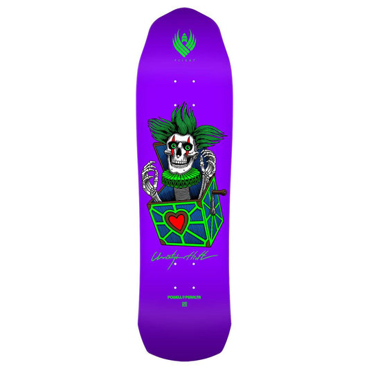 Powell Peralta FLIGHT Chris Hiett Mini Skateboard Deck Skull 8.5"