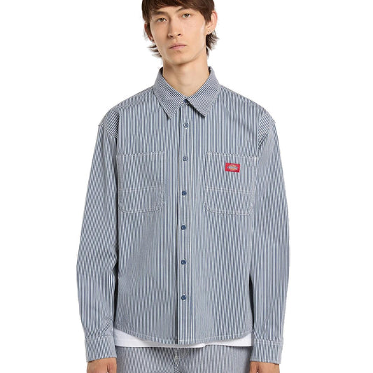 Dickies 247 Work Shirt Garment Dyed Retro Indigo