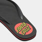 Santa Cruz Mens Sandals Classic Dot Thong Flip Flops Black new